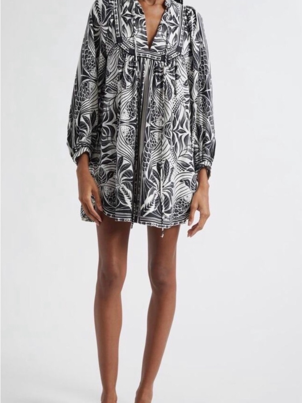 Farm Rio Monochrome Elegance Dress